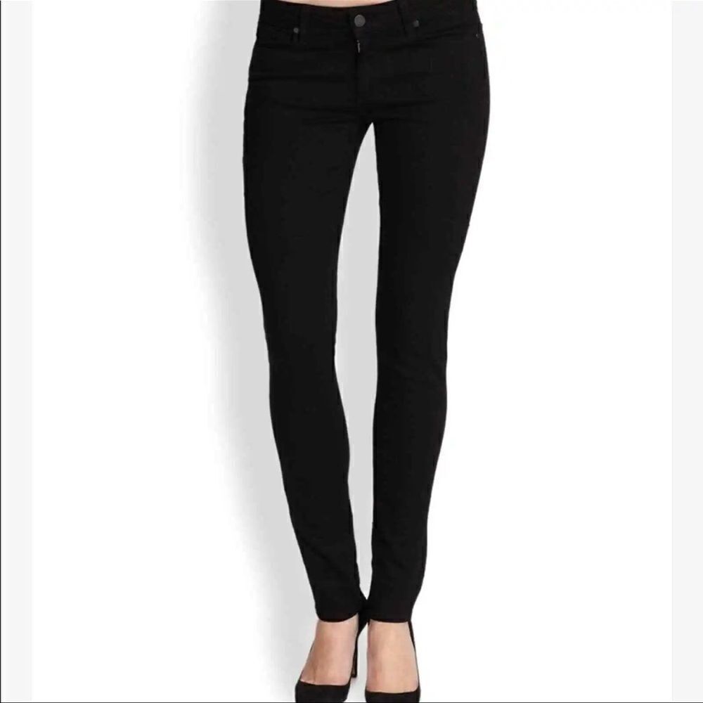 Paige Denim Jeans - Skyline Skinny in Black Ink - Size 28